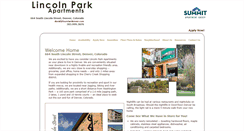 Desktop Screenshot of lincolnparkapts.com